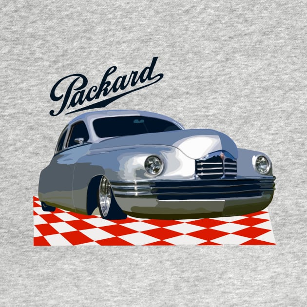 Classic Packard in a Checkerboard Showroom by MamaODea